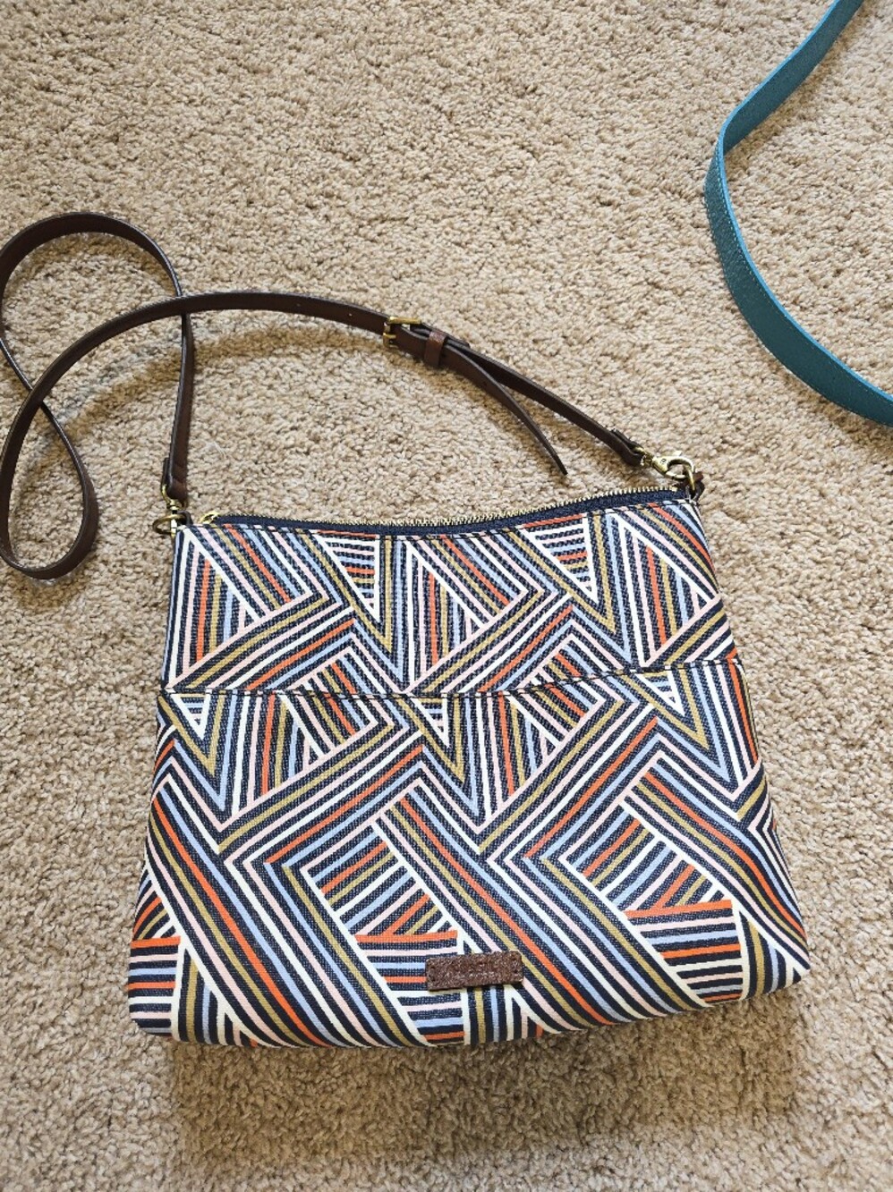 FOSSIL Multicolored Striped Bag